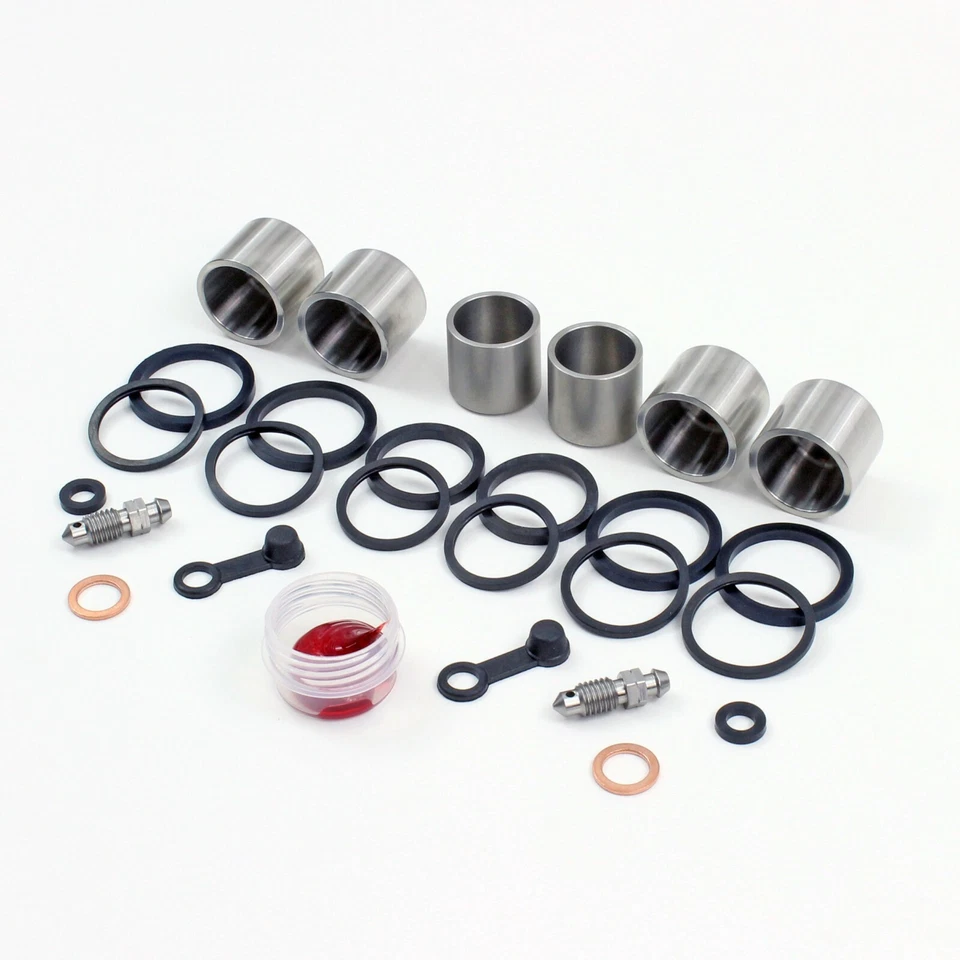 Brake Caliper Seal & SS Piston Kit for 1996-03 Kawasaki ZX750 NINJA ZX 7R Front - Image 2 of 3