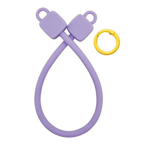 Bag Pendant Mobile Phone Lanyard Detachable Bracelet Silicone Phone Strap - Photo 10 sur 19