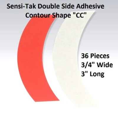 Sensi Tak Red Liner Tape by Walker Tape 1 pack = 36 pieces Shape CC