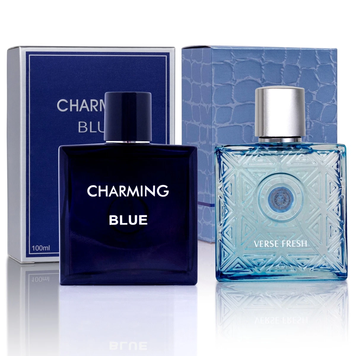 2PK Set Charming Blue Eau de Parfum For Men VERSE FRESH Perfume