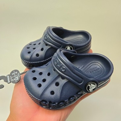 Crocs Toddler Baya Clog 207012 C4 C8 Navy New With Polybag Kids Comfort Shoes