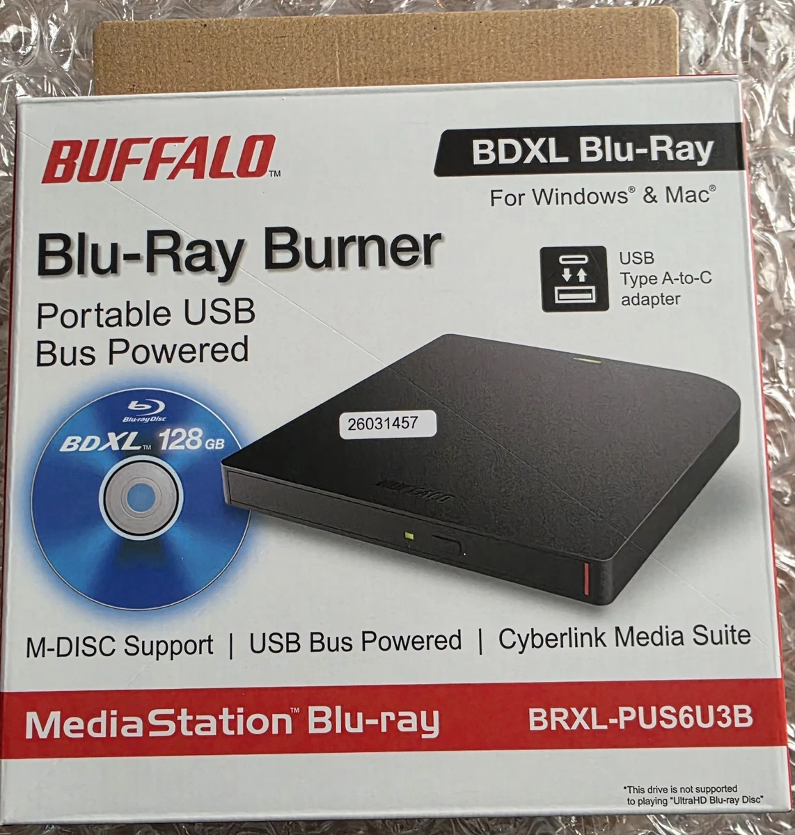 Buffalo Technology Blu-ray BD-R External CD, DVD & Blu-ray Drives