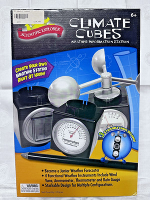 Scientific Explorer Climate Cubes Weather Information Station Age 8+ New in box!