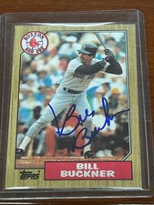 1987 Topps BILL BUCKNER #764 🔥 Red Sox 🔥 GORGEOUS Autograph 🔥 Auto 🔥⚾️👀