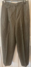 EUC WOMEN VINTAGE RALPH LAUREN BROWN TWEED WOOL LINED PANTS 8 28  W 12 1/2  R 26  I