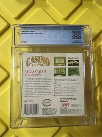 Casino FunPak Nintendo Game Boy GB 1995 Interplay CGC 9.2 A+ Graded