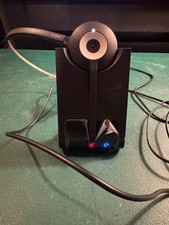 Jabra Pro 930 Mono Wireless Headset with Charging Base   USB, Tested  Working