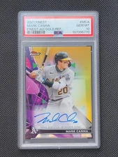 MARK CANHA 2021 FINEST GOLD AUTO #/50 #MCA PSA 10 GEM MINT POP 1
