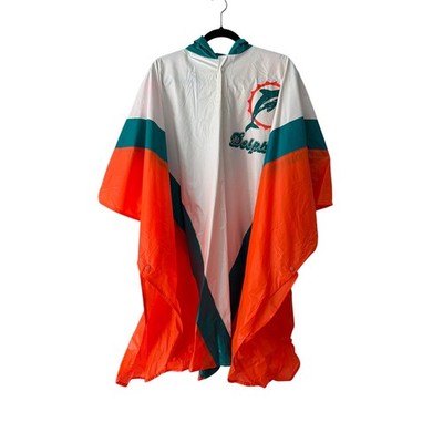 Miami Dolphins raincoat (one size fits all) Miami football 