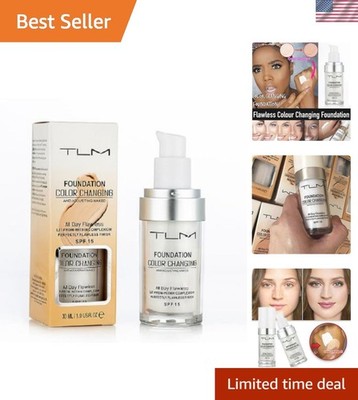 Lightweight TLM Colour Changing Foundation - Full Coverage, Adapts to Skin Tone