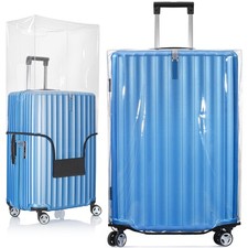 Luggage Cover for Suitcase - 30" Clear PVC Luggage Protector for 30" - 31" Si...