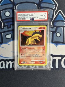 2007 POKEMON D&P TYPHLOSION HOLO MYSTERIOUS TREASURES #16 PSA GEM MT 10 💎Pop 11