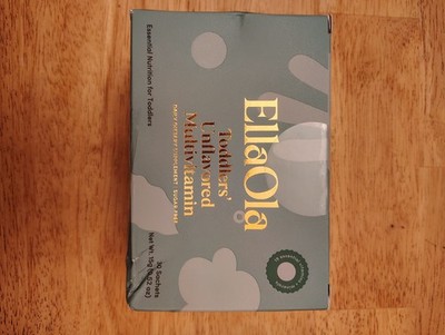 ELLAOLA Toddler Multivitamin Powder Tasteless Sugar Free Sachets,Ages2- EXP02/28