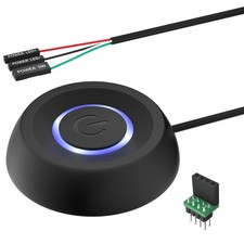 PC Power Button, Desktop Button External Switch ON Off Black
