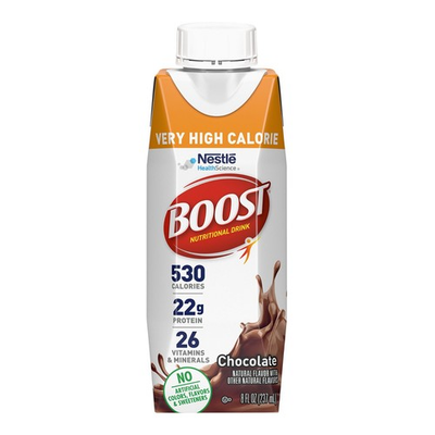 #ad Nestle Boost Very High Calorie Complete Chocolate Nutritional Drink 8 oz 24 Ct $36.98