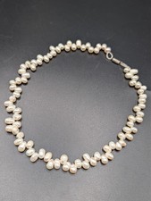 Freshwater Pearl Necklace Featuring Irregular Size Baroque Pearls