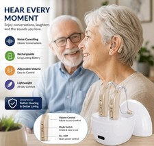 Hearing Aids Hearing Amplifiers for Seniors Rechargeable with NoiseCancelling