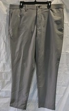 Banana Republic Men's Flat Front Pant Stretch Slim Gray Size 40X30