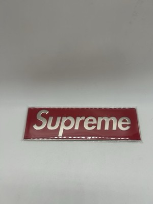 Supreme Box Logo Car Emblem  Auto Sticker  rot oos