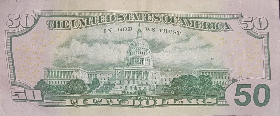 $50 2013 Star Note – U.S. Bills with a Star in the Serial Number - Image 2 of 2