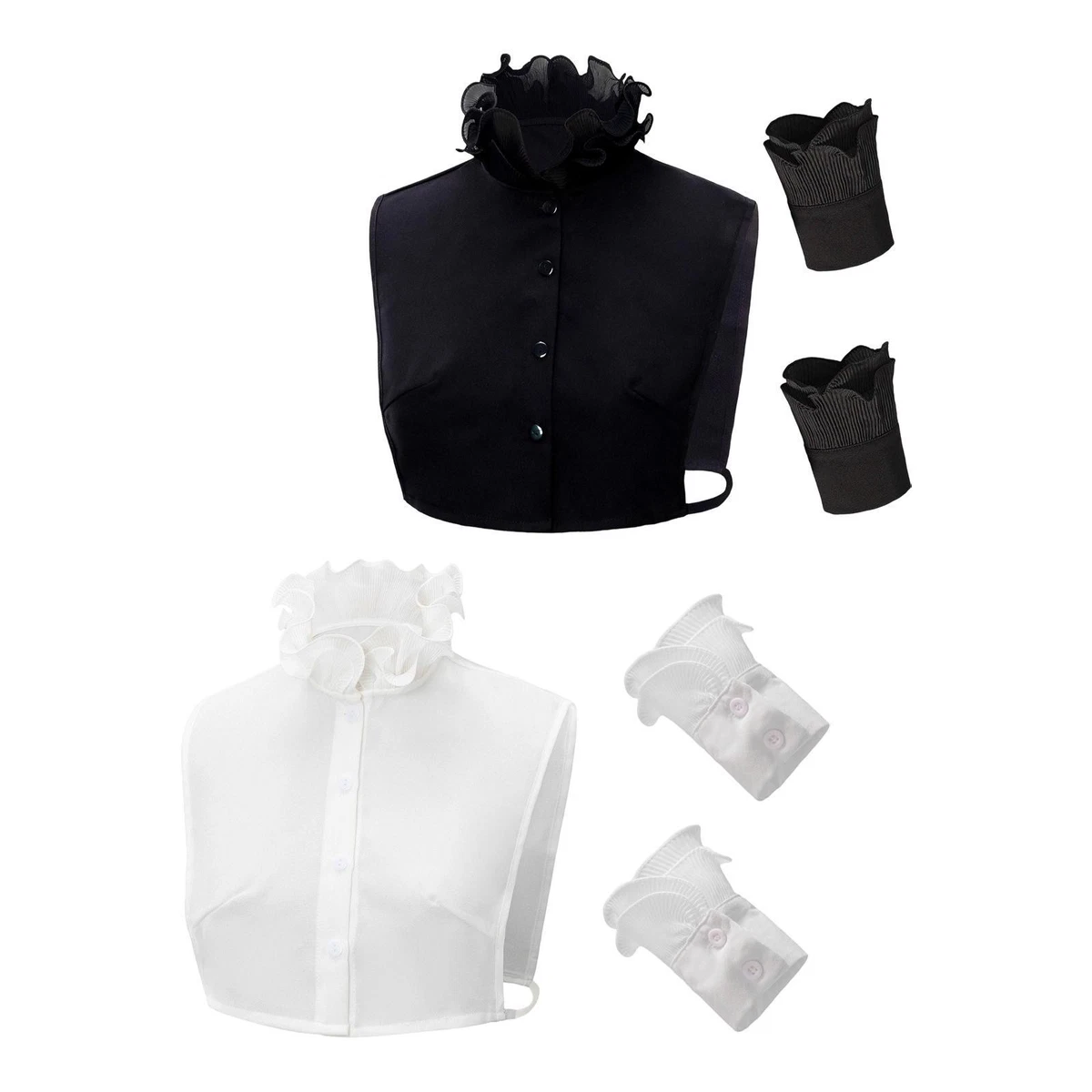 WKTRSM Falso Mezzo Camicia Colletto Donna Colletto Staccabile Finto WKTRSM Falso Mezzo Camicia Colletto Donna Colletto Staccabile Finto