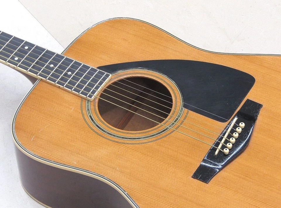 Guitare acoustique vintage Yamaha FG-300M Japon rare modèle précoce - Photo 2/4