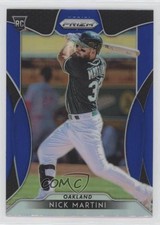 2019 Panini Prizm Tier III Blue Prizm Nick Martini #280 0d2s