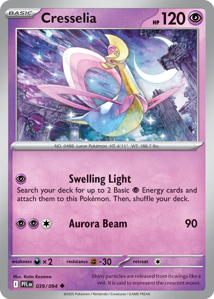 Me02: Phantasmal Flames Pokémon TCG Cresselia 39/94
