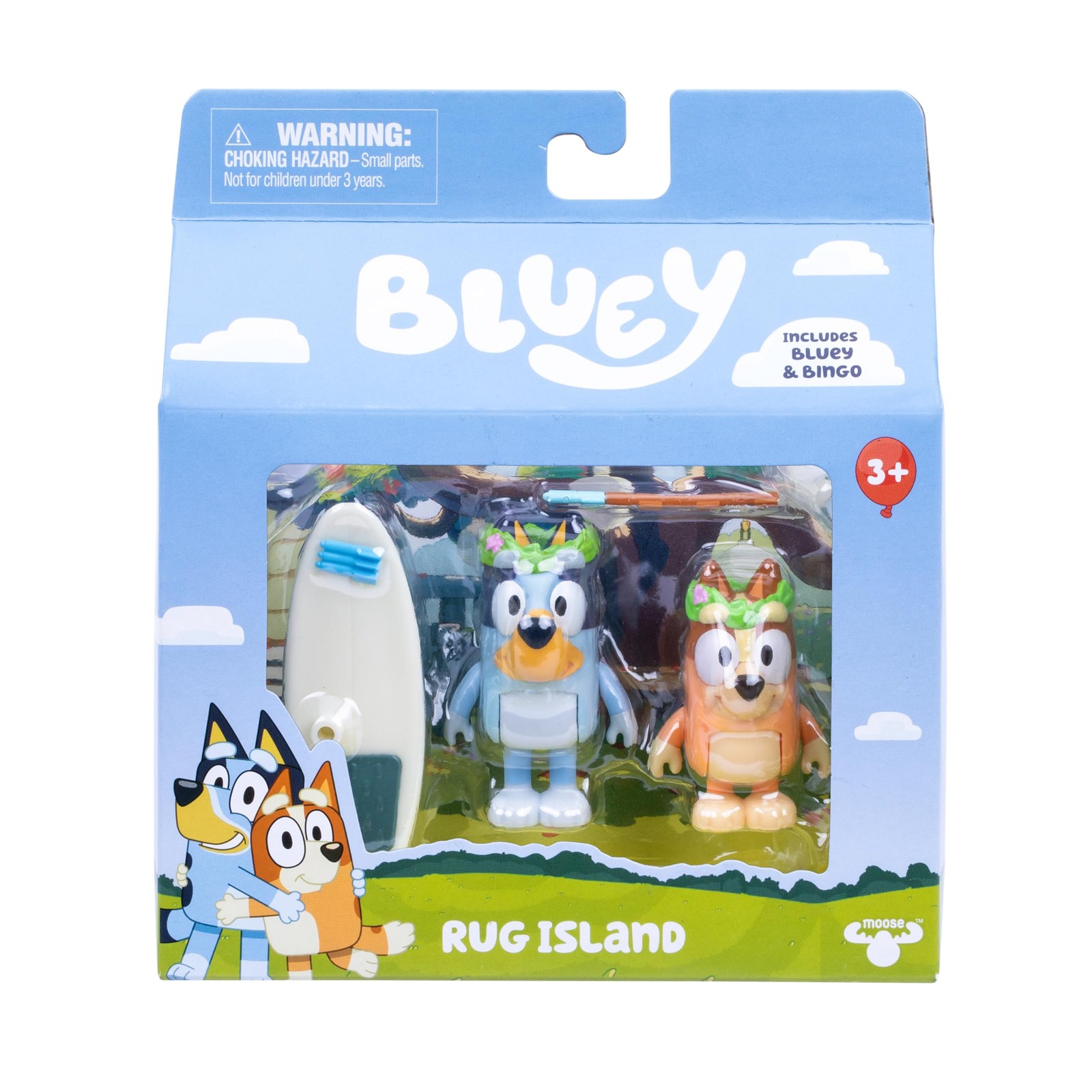 Bluey Figuur 2-pack tapijt eiland 2 afleveringen thema figuren met bewegende ar 4090₽