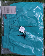Swim Shorts Men's L Green Solid Swim Trunks Drawstring Pockets Mesh Lined Pool