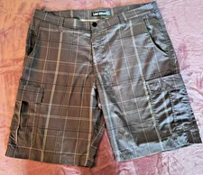 Lee Dungarees Shorts Cargo Mens 44 Vintage Cotton Plaid Work Utility Casual Fit