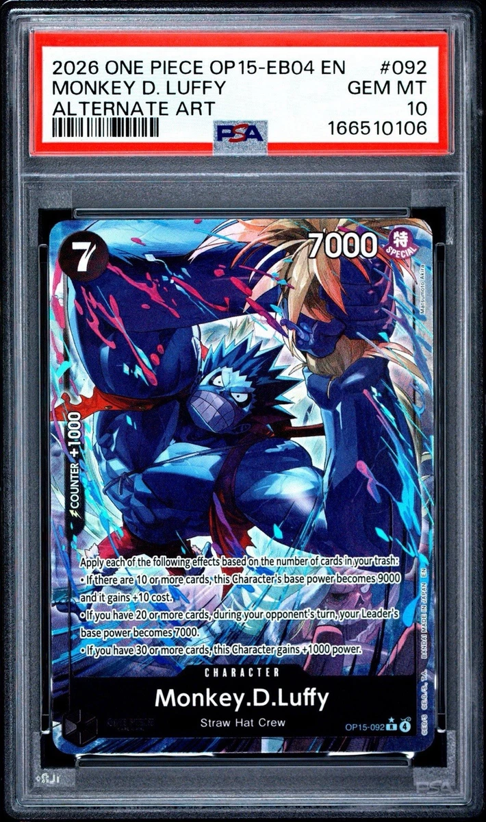 PSA10 モンキー・D・ルフィ OP15-092 パラレル ワンピースカード 25+ Monkey.D.Luffy OP15-092 Adventure on Kami's Island for sale