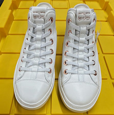 SKECHERS x Snoop Dogg Low Top Lace-Up Sneakers White Leather Comfort