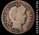 1911-D Barber Dime- Semi Key Better Date- No Reserve #K528