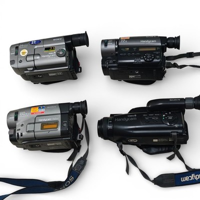 4x Sony Handycam Camcorders Video8 Job Lot - CCD-TRV24 TRV21 TR640 FX400