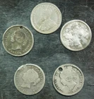 5 Canada .925 Silver Five Cent Coins – 5.6 grams – Free US Shipping