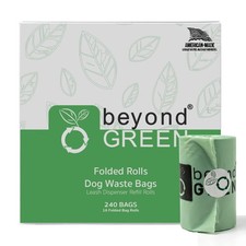 Dog Waste Bags Folded Rolls Made in USA Leak-Resistant Extra-Strong 16 240CT