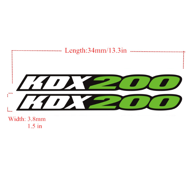 For KAWASAKI KDX200 1983-2006 Swingarm Stickers Air Box Tank