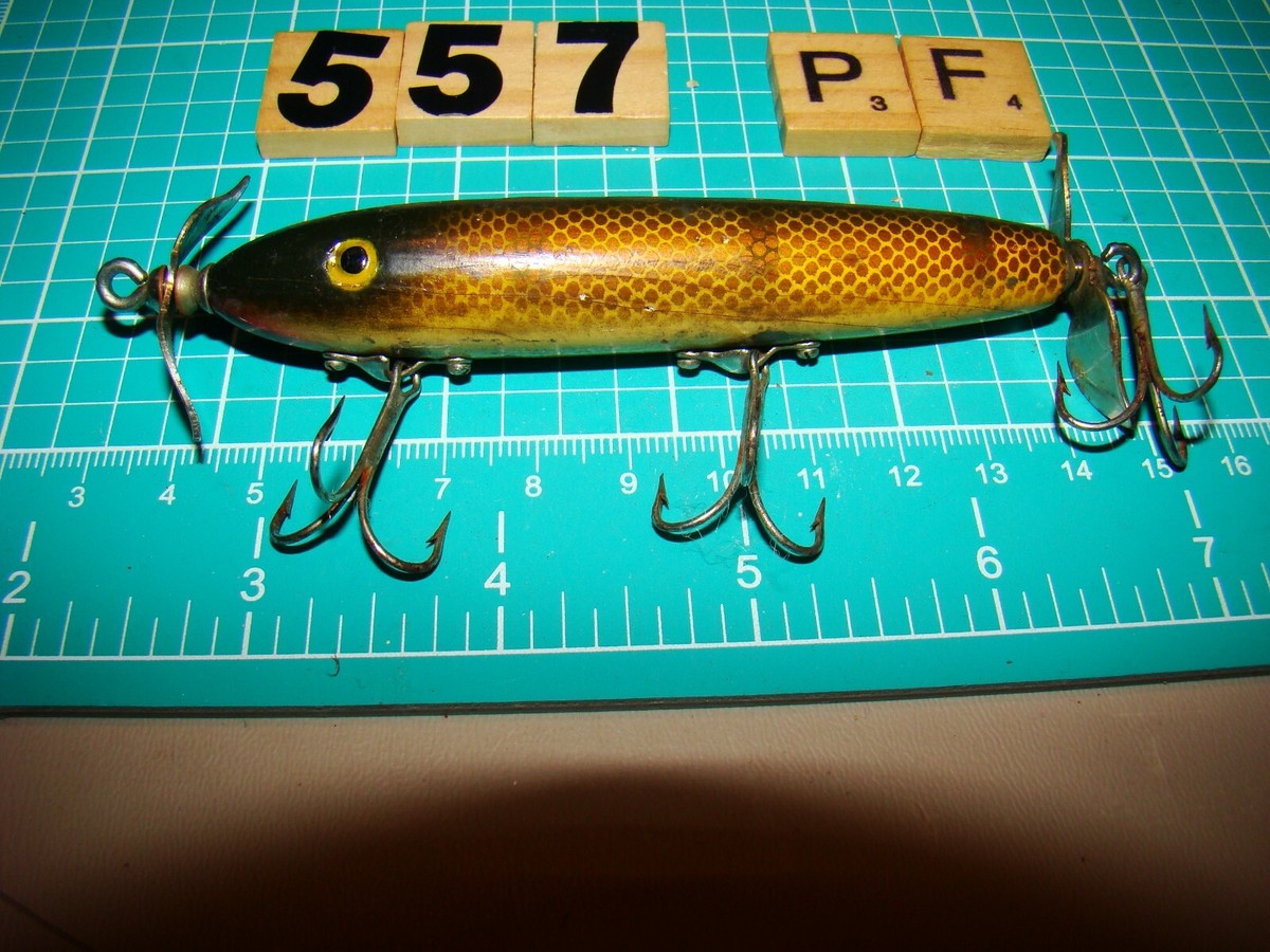 V0557 PF PAW PAW WOODEN TORPEDO FISHING LURE | eBay
