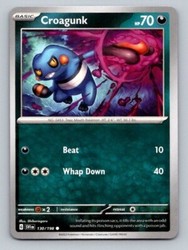 Croagunk 130/198 Scarlet & Violet Base Set Common