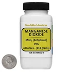 Manganese Dioxide [MnO2] 99% ACS Grade Powder 4 Oz in a Space-Saver Bottle USA
