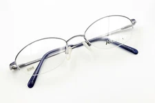 ARISTAR by Charmant AR6875 543 Silver-Blue 51-19-135 Frames Flex Hge w/Case G368