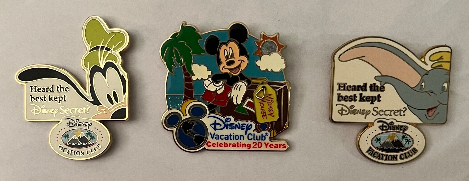 DISNEY DVC Vacation Club Pins (Set of 3)