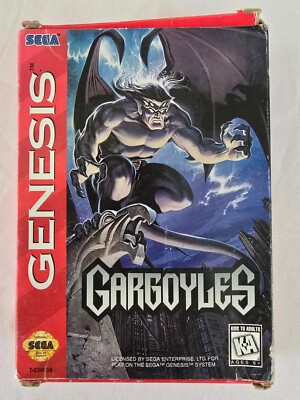 Gargoyles Sega Genesis tested  Manual And poster Included