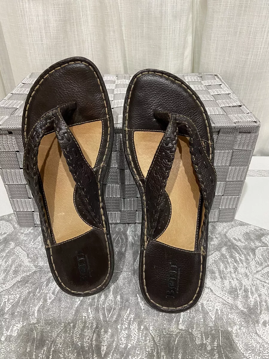Born sales metallic sandals