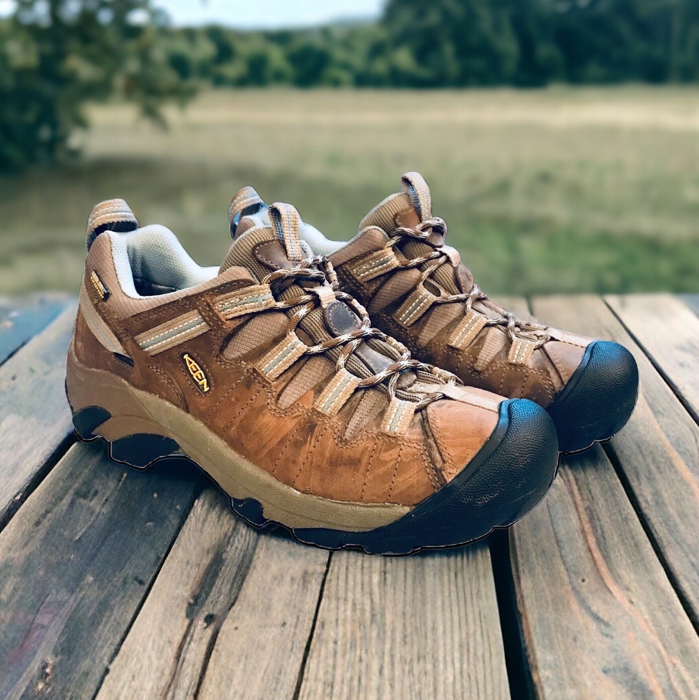 KEEN Scarpe Donna 10 Targhee II Impermeabili Escursionismo Marroni Pelle 1004085