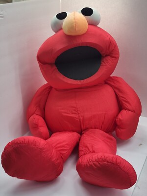 Large Vintage Elmo Plush 1992 Sesame Street Child Dimension Nylon