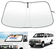 Windshield Cover Front Window Sun Visor For 1992-2025 Ford Econoline E Series