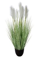 GroßEs KüNstliches Pampasgras 120 Cm Kunstgras Dekogras Kunstpflanze KP118