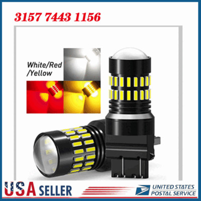 7443 7440 3156 1156  LED Strobe Flashing Blinking Brake Tail Light Parking Bulbs